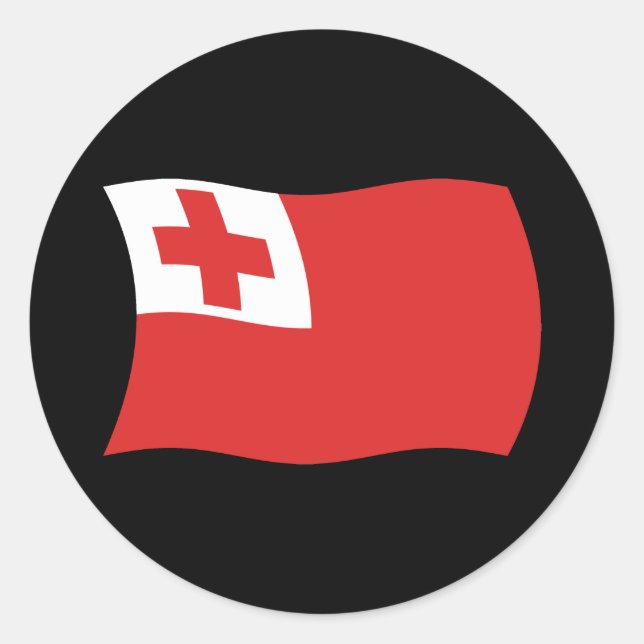 Tonga Flag Sticker (Vorderseite)
