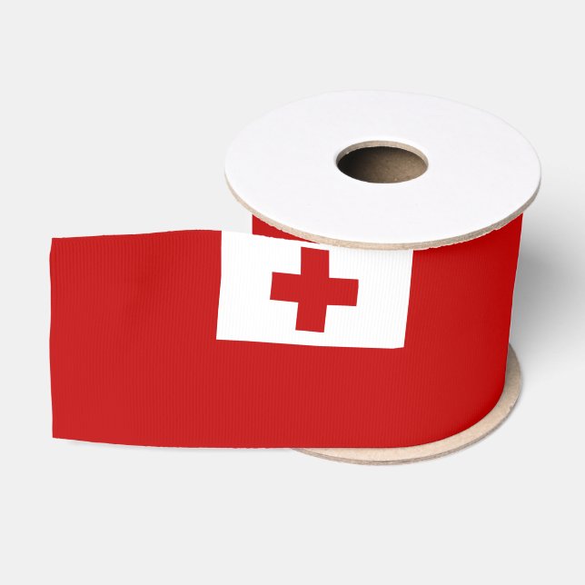 Tonga Flag & Tonga Reise, Urlaub/Sport Ripsband (Spule)