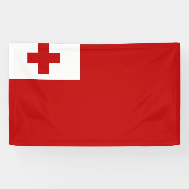 Tonga-Flagge Banner (Horizontal)
