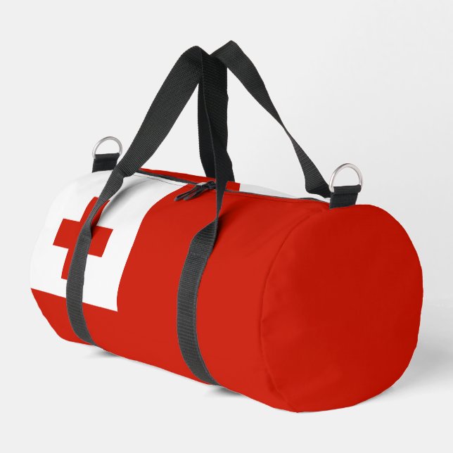 Tonga-Flagge Duffle Bag (Linke Seite)