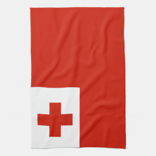 Tonga-Flagge Geschirrtuch