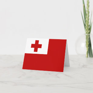 Tonga-Flagge Karte
