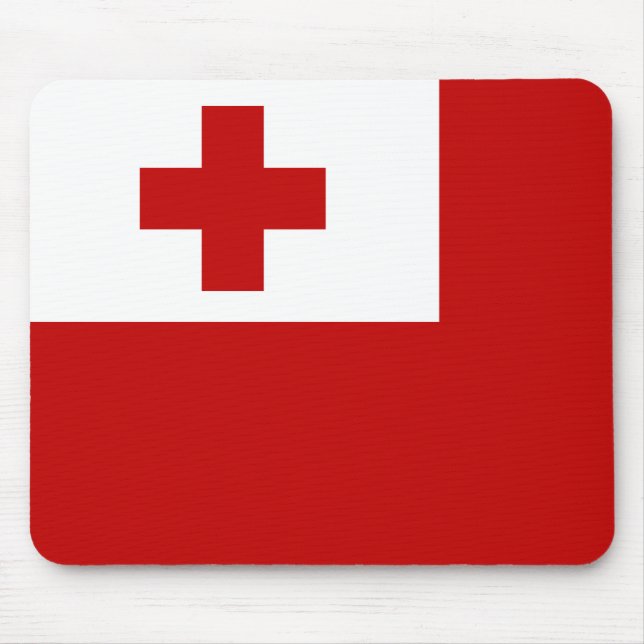 Tonga-Flagge Mousepad (Vorne)