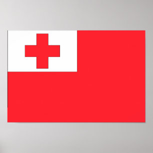 Tonga-Flagge Poster