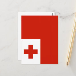 Tonga-Flagge Postkarte