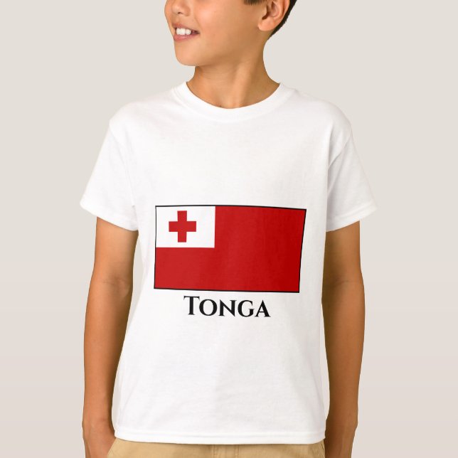 Tonga-Flagge T-Shirt (Vorderseite)