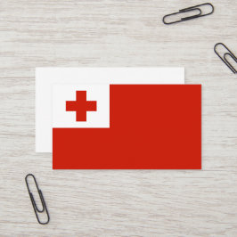 Tonga-Flagge Visitenkarte