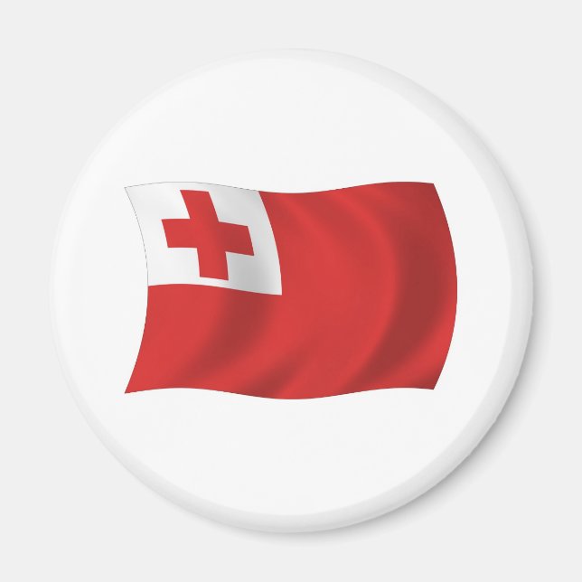 Tonga-Flaggenmagnet Magnet (Vorne)