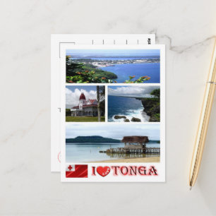 Tonga - I Liebe - Postkarte