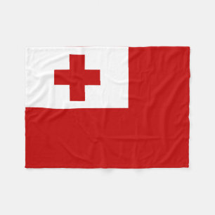 Tonga Island Flag Rotes Kreuz Fleecedecke