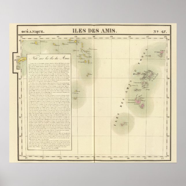 Tonga Oceania no 47 Poster (Vorne)