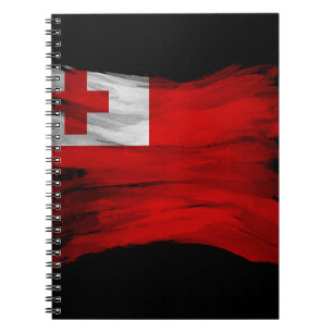 Tonga-Pinselstrich, nationale Flagge Notizblock