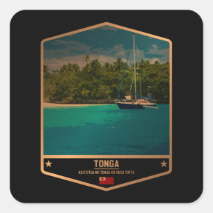 Tonga Quadratischer Aufkleber
