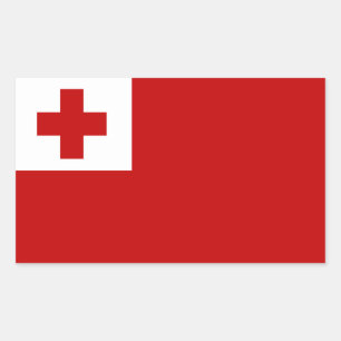 Tonga Rechteckiger Aufkleber