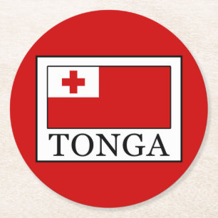 Tonga Runder Pappuntersetzer