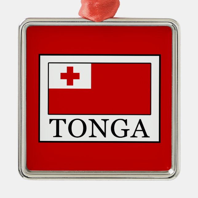 Tonga Silbernes Ornament (Vorne)