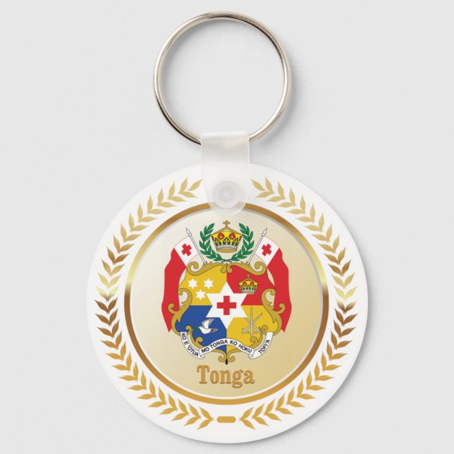 Tonga-Wappen Schlüsselanhänger (Vorderseite)