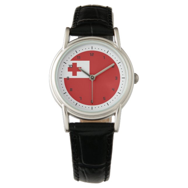 Tongan Fahnenwache Armbanduhr (Vorderseite)