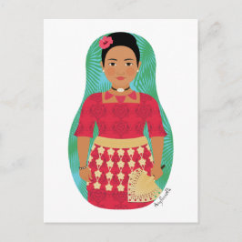 Tongan Matryoshka Postcard Postkarte