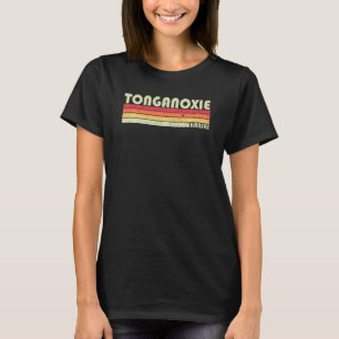 Tonganoxie Ks Kansas Funny City Zuhause Root Retro T-Shirt