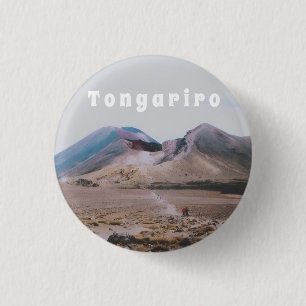 Tongariro-Nationalpark, Neuseeland Souvenir Button