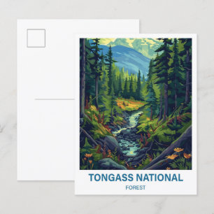 Tongass National Forest Illustrationsreise Postkarte