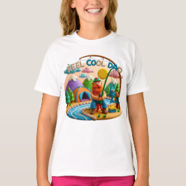 Tongernerie „Reel Cool Dad“ Angel-Szene-Design T-Shirt