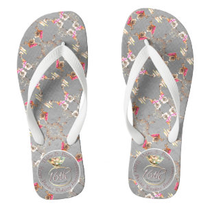 Tongs 16e anniversaire du Mariage Péridot, cire et stati