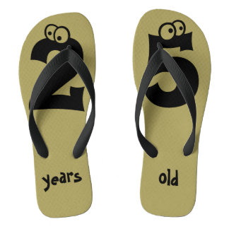 Tongs 25 ans Fun Birthday Numbers