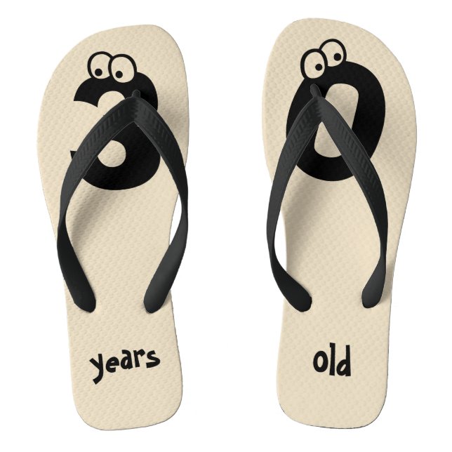 Tongs 30 ans Funny Numbers Anniversaire (Semelle)