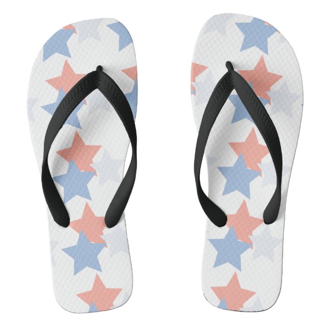 Tongs 4 juillet patriotique de Corail (Semelle)