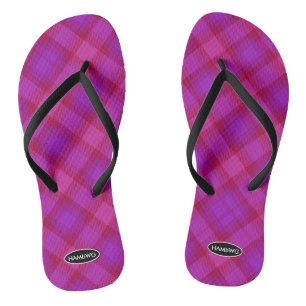 Tongs à carreaux pour femmes HAMbWG Tongs pour enf