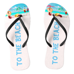 Tongs À la plage drôle
