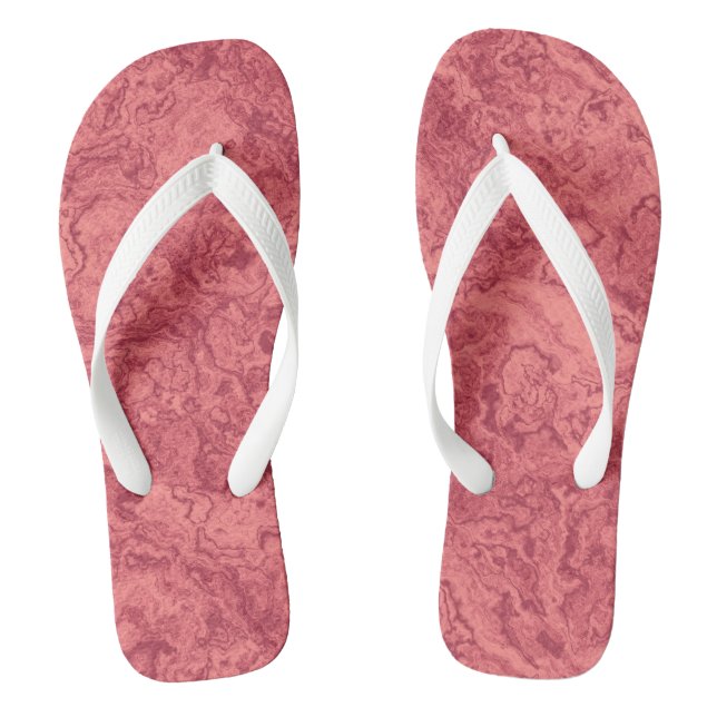 Tongs abstrait en marbre rose (Semelle)