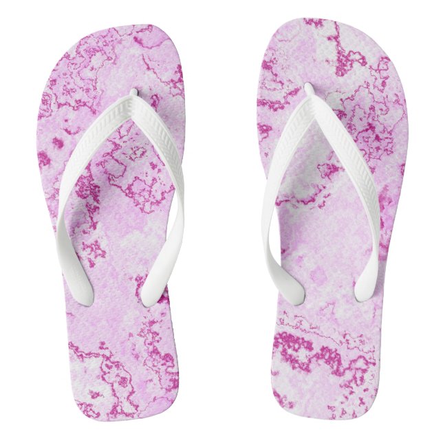 Tongs abstrait en marbre rose (Semelle)