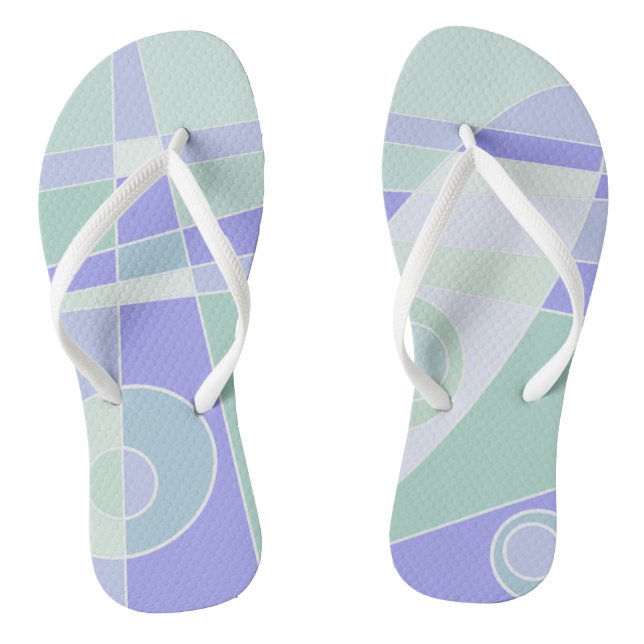 Tongs Abstrait Surf Pastel Purple Green (Semelle)