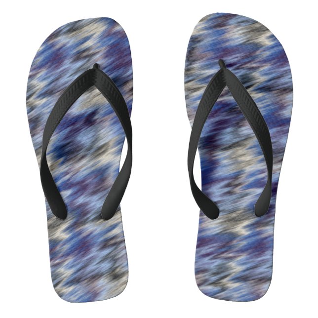 Tongs abstrait violet et bleu (Semelle)