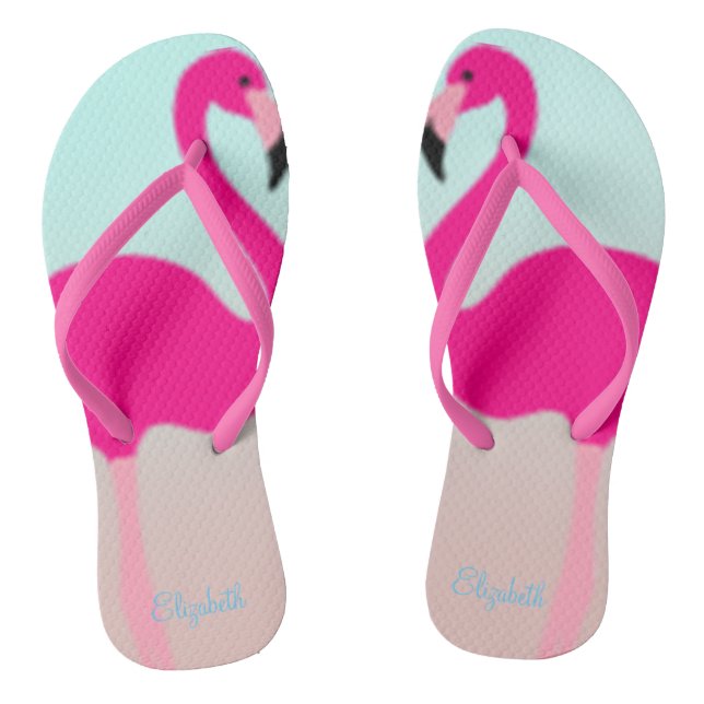 Tongs Adorable Flamants roses Roses En Amour (Semelle)