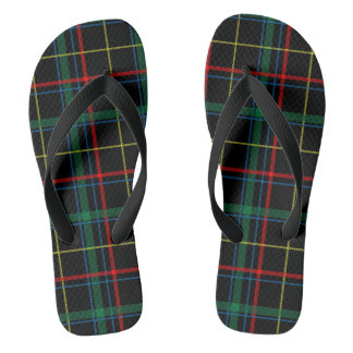 tongs adultes tartan plaid