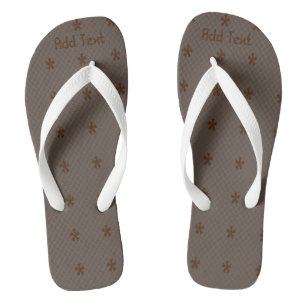 Tongs Ajouter un texte imprimé pour hommes, pantoufle él