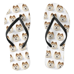 Tongs Akita Chien 3D Inspiré