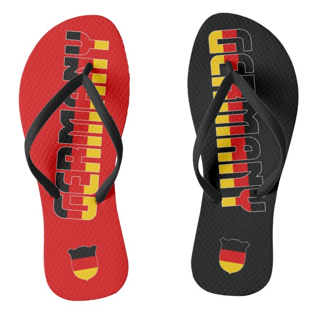 Tongs Allemagne Drapeau superbe patriotique (Semelle)