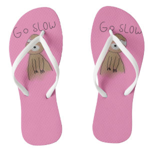 Tongs aller lentement en paresse