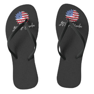 Tongs Allons, Brandon Biden Chant drapeau américain