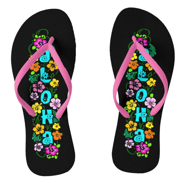 Tongs Aloha aux fleurs (Semelle)