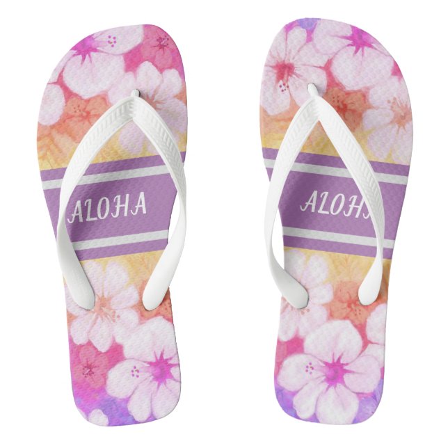Tongs Aloha de fleur hawaïenne 01 (Semelle)