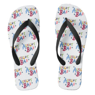 Tongs Alright Bab Black Pays Words Flip Flop Chaussures