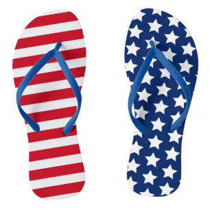 Tongs Americana Red White Blue Stars and Stripes