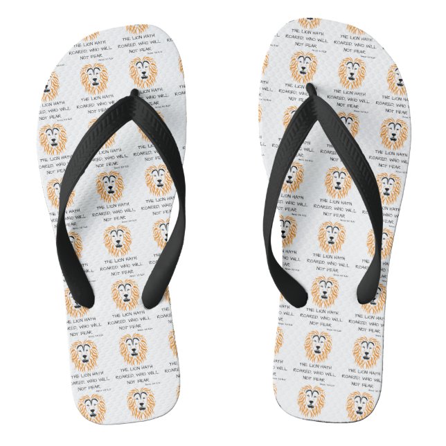 Tongs Amos 3:8 KJV Bible Scripture Verse Tout-En Unisex (Semelle)