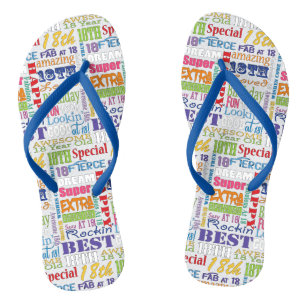 Tongs Amusants 18ème anniversaire Fête Faveurs Personnal